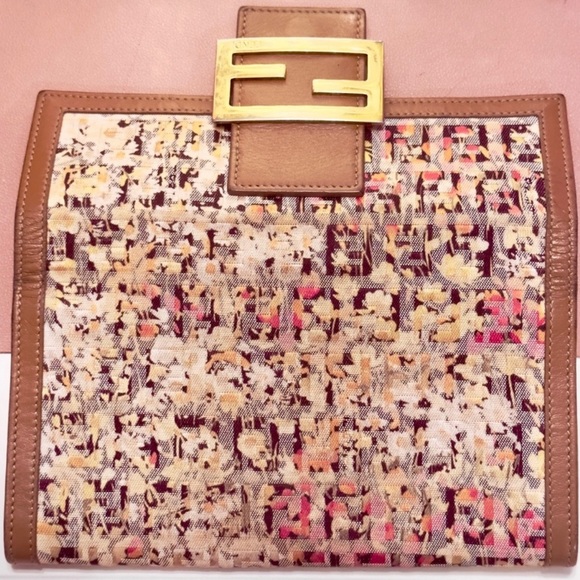 SOLD RARE Fendi Zucca Print Floral Wallet - Picture 10 of 10